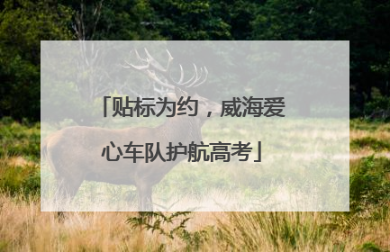 贴标为约，威海爱心车队护航高考