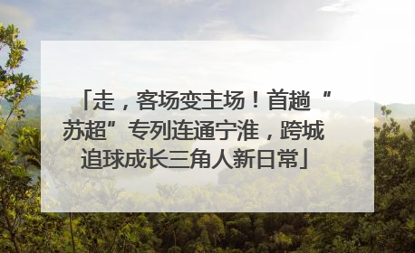走，客场变主场！首趟“苏超”专列连通宁淮，跨城追球成长三角人新日常