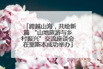 跨越山海，共绘新篇 “山地旅游与乡村振兴”交流座谈会在里斯本成功举办