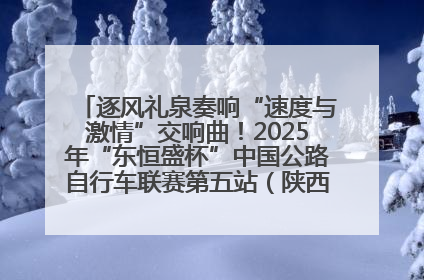 逐风礼泉奏响“速度与激情”交响曲！2025年“东恒盛杯”中国公路自行车联赛第五站（陕西·礼泉站）正式开赛
