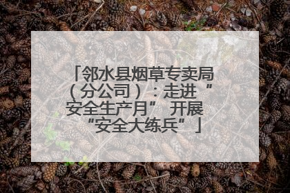 邻水县烟草专卖局（分公司）：走进“安全生产月” 开展“安全大练兵”