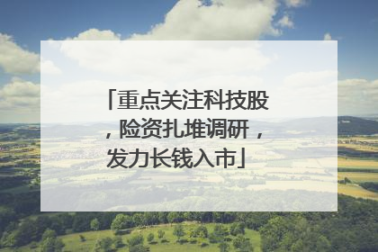 重点关注科技股，险资扎堆调研，发力长钱入市