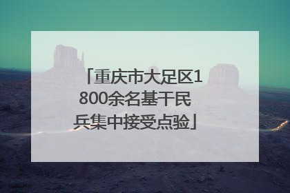 重庆市大足区1800余名基干民兵集中接受点验