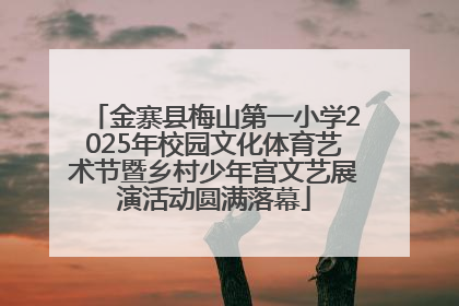 金寨县梅山第一小学2025年校园文化体育艺术节暨乡村少年宫文艺展演活动圆满落幕