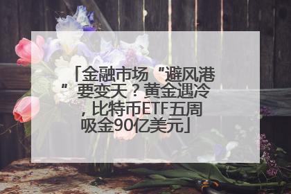 金融市场“避风港”要变天？黄金遇冷，比特币ETF五周吸金90亿美元