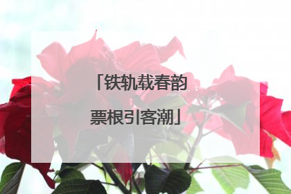铁轨载春韵 票根引客潮