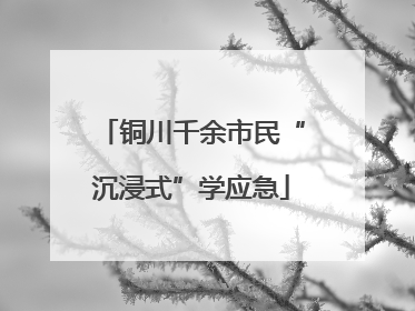 铜川千余市民“沉浸式”学应急
