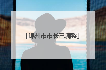 锦州市市长已调整