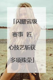 闪耀省级赛事  匠心技艺斩获多项殊荣