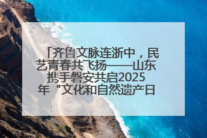 齐鲁文脉连浙中，民艺青春共飞扬——山东携手磐安共启2025年“文化和自然遗产日”系列活动