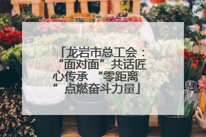 龙岩市总工会：“面对面”共话匠心传承 “零距离”点燃奋斗力量