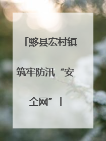 黟县宏村镇筑牢防汛“安全网”