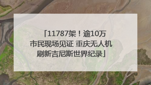 11787架！逾10万市民现场见证 重庆无人机刷新吉尼斯世界纪录