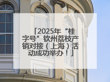 2025年“桂字号”钦州荔枝产销对接（上海）活动成功举办！