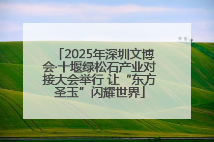 2025年深圳文博会·十堰绿松石产业对接大会举行 让“东方圣玉”闪耀世界