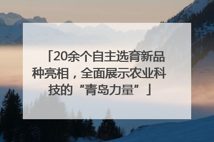 20余个自主选育新品种亮相，全面展示农业科技的“青岛力量”