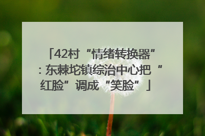 42村“情绪转换器”：东棘坨镇综治中心把“红脸”调成“笑脸”