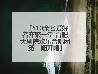 510余名爱好者齐聚一堂 合肥大剧院欢乐合唱团第二期开唱